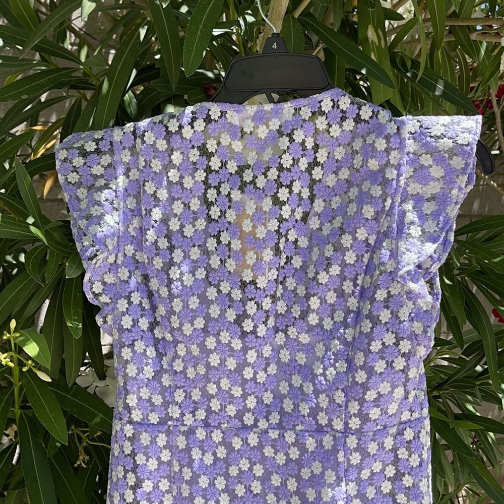 COPY - MK Floral Mauve Dress - Picture 4 of 9